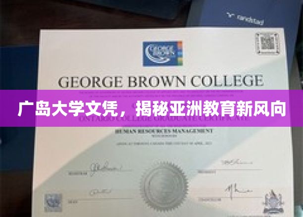 广岛大学文凭引领，亚洲教育新潮流趋势解析