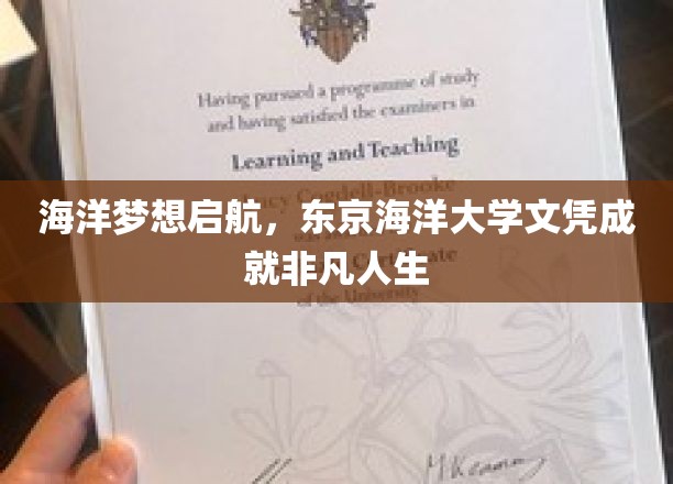 海洋之梦起航点，东京海洋大学文凭铺就非凡征途