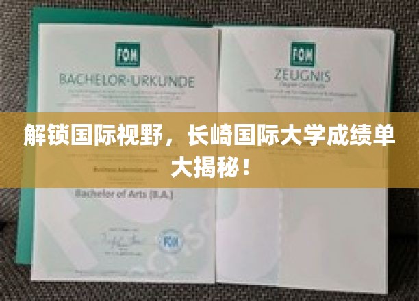 跨国教育新篇章，长崎国际大学学子成绩单背后的世界视角