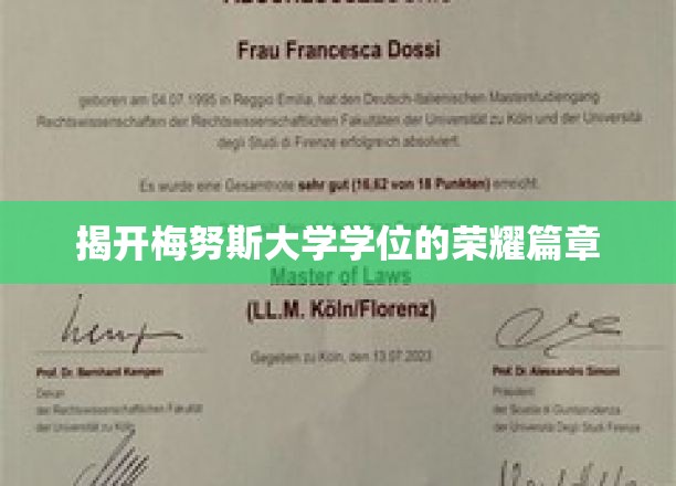 开启梅努斯大学学位荣耀新篇章