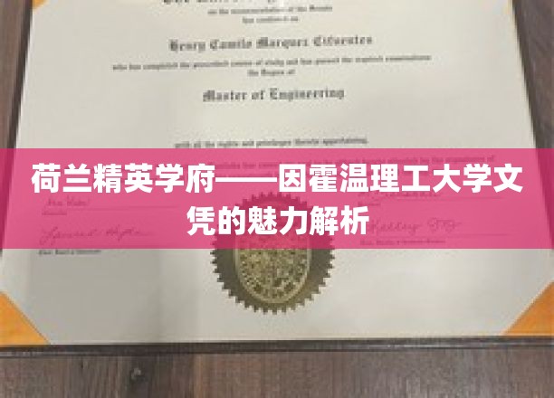 解码因霍温理工大学，欧洲精英教育的新星文凭优势全解析