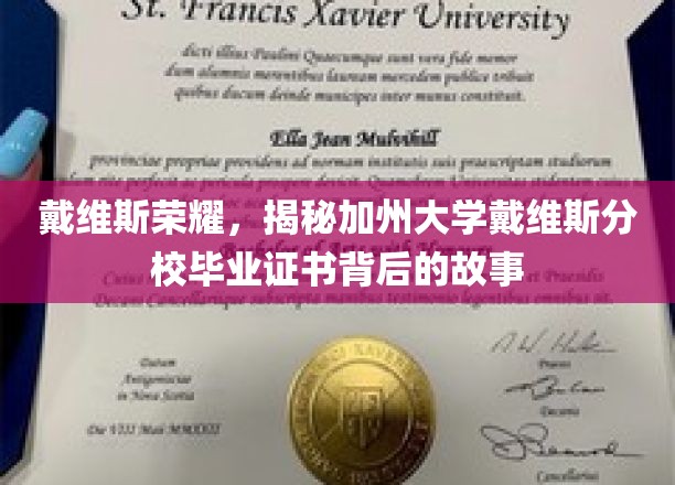 解码戴维斯荣耀，加州大学戴维斯分校毕业证书的传奇溯源