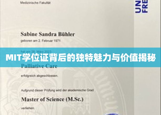 MIT学位证：揭秘其背后的独特魅力与价值