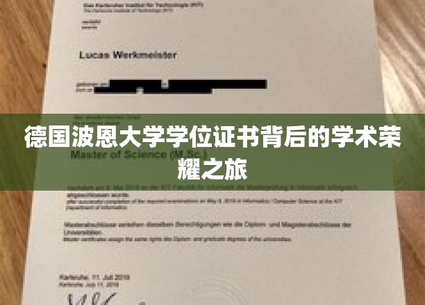 德国波恩大学学位证书背后的学术荣耀之旅