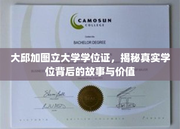 探寻大邱加图立大学学位证背后的传奇价值与真实故事