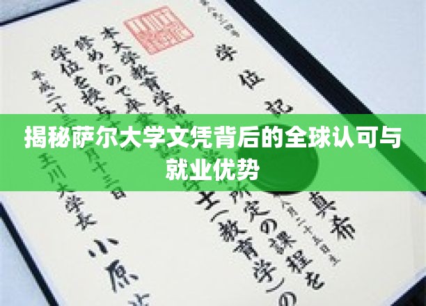 萨尔大学文凭，国际通行证，解锁全球职场新机遇