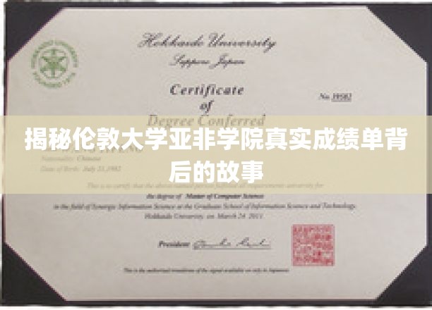 揭秘伦敦大学亚非学院真实成绩单背后的故事