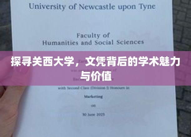 解码关西大学，文凭背后的学术瑰宝与无限可能