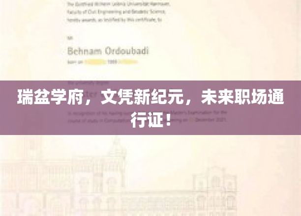 瑞盆学府引领教育革新，打造未来职场黄金文凭