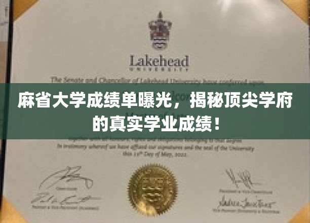 麻省大学成绩单大公开，一窥世界顶尖学府的学业真相