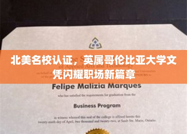 北美名校认证，英属哥伦比亚大学文凭开启职场新篇章