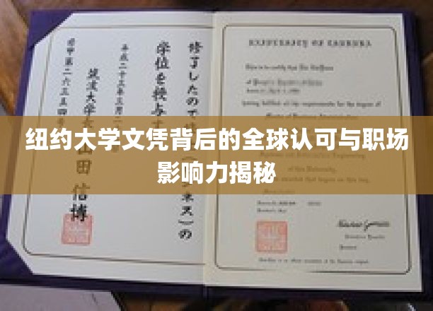 纽约大学文凭，国际通行证，职场晋升的隐形加分项