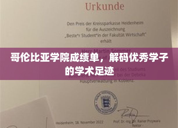 哥伦比亚学院成绩单，解码优秀学子的学术足迹