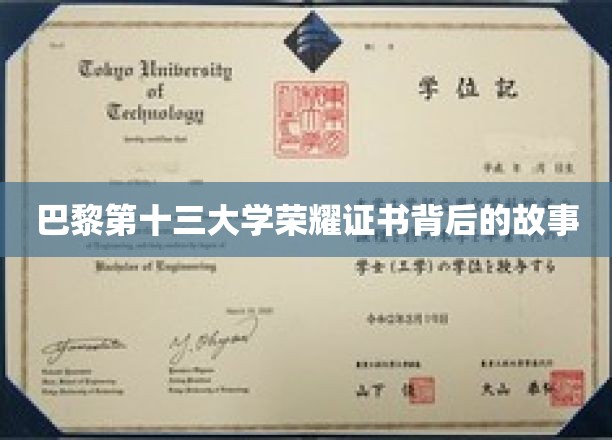 揭秘巴黎十三大学证书背后的传奇荣耀之旅