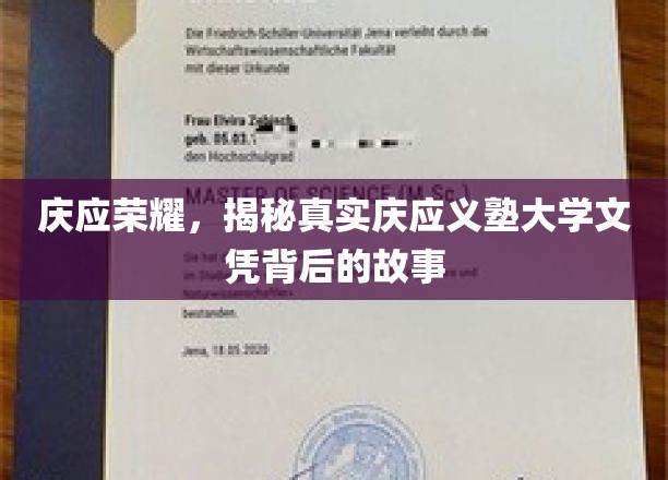 庆应义塾大学文凭之谜，探寻荣耀背后的真实历程
