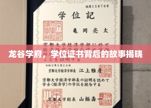 探寻龙谷学府学位证书背后的传奇之旅