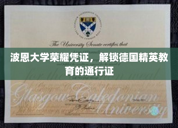 德国精英学府通行证，波恩大学荣耀凭证揭秘未来教育之路