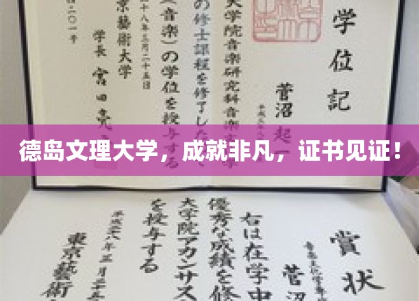德岛文理大学，成就非凡，证书见证！