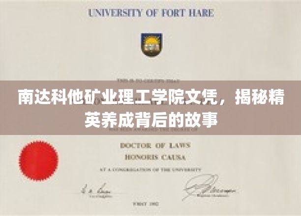 解码南达科他矿业理工学院，精英人才成长的神秘之路