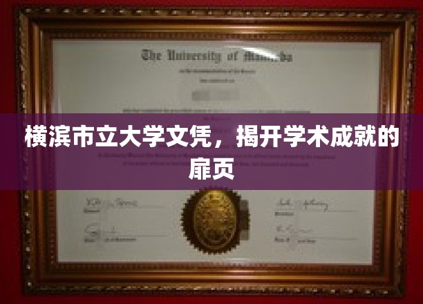 横滨市立大学文凭，解锁学术成就新篇章