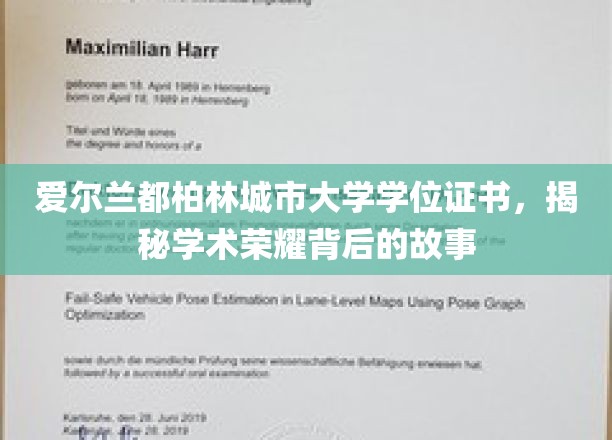 探寻都柏林城市大学学位证书背后的荣耀轨迹