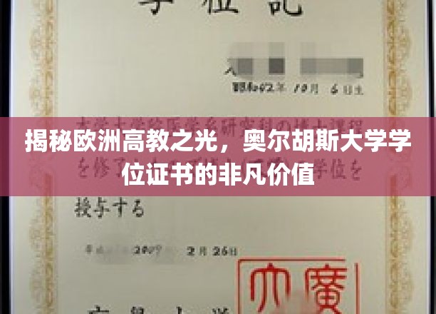 解锁奥尔胡斯大学，欧洲高等教育瑰宝的全球认可价值