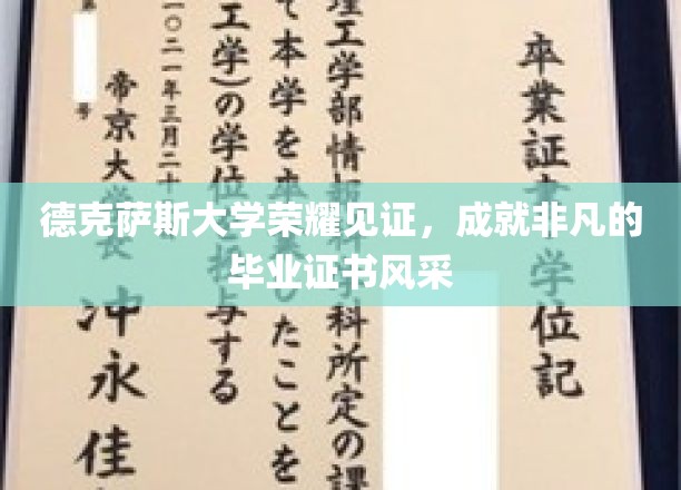 德克萨斯大学荣耀盛典，毕业证书闪耀非凡风采