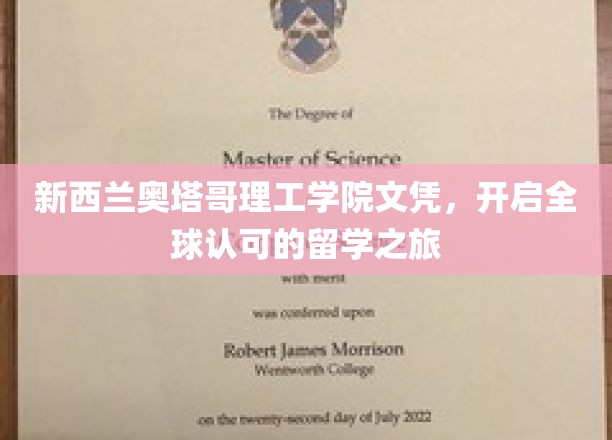 新西兰奥塔哥理工，国际通行证助力留学梦想成真