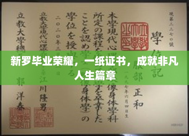 新罗荣耀启航，毕业证书铸就非凡人生传奇