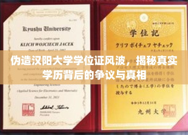 汉阳大学学位证疑云，揭开学历伪造的迷雾与真相