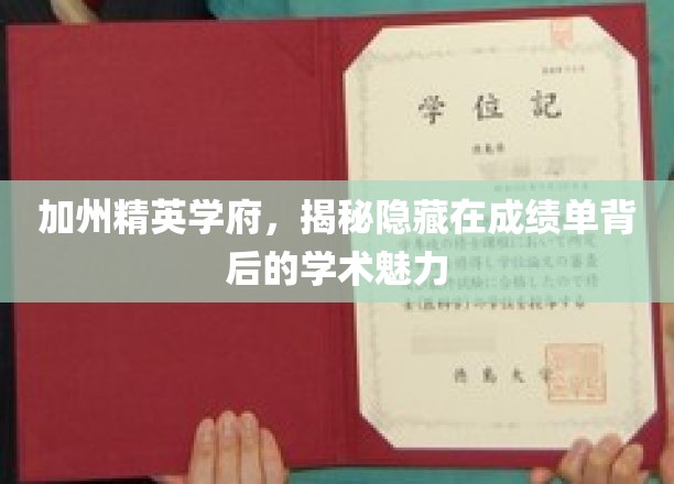 加州精英学府，探寻隐藏在成绩单背后的学术魅力
