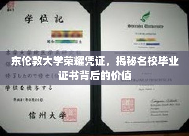 东伦敦大学证书揭秘，探寻名校文凭的非凡价值