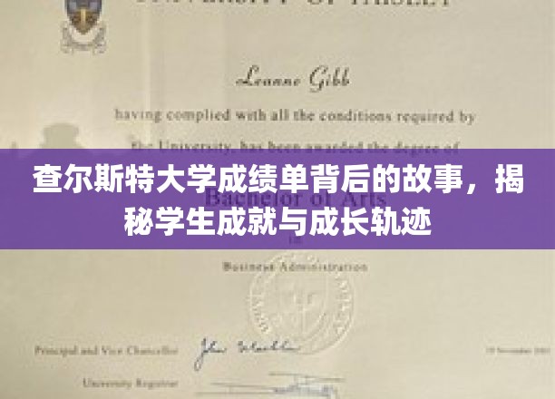 查尔斯特大学成绩单背后的故事，揭秘学生成就与成长轨迹