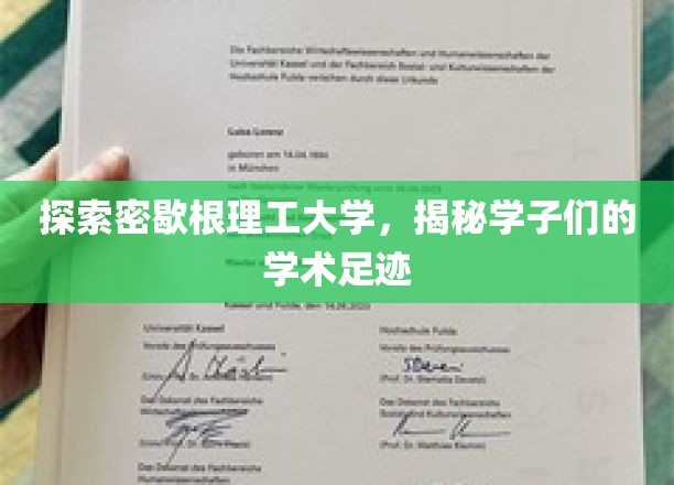 解码密歇根理工精英之路，学子学术轨迹大揭秘