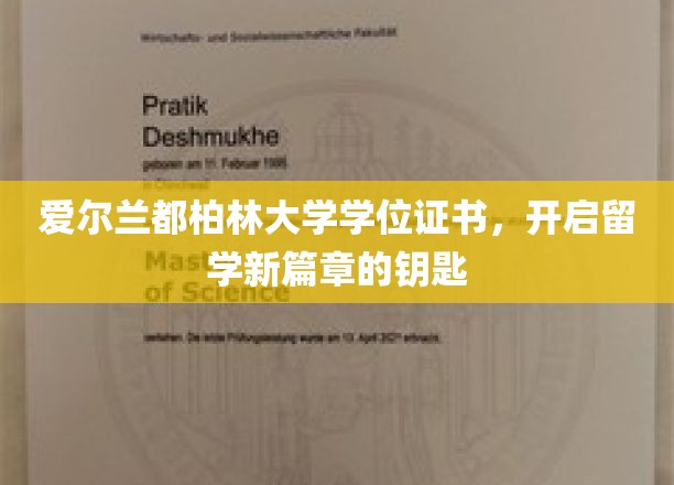 爱尔兰都柏林大学学位证书，开启留学新篇章的钥匙