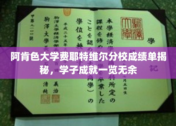 阿肯色大学优秀学子风采，费耶特维尔分校成绩单大公开