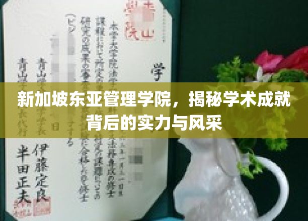 新加坡东亚管理学院，探秘卓越学术成就的璀璨之源