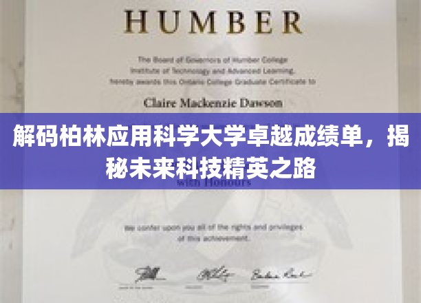 解码柏林应用科学大学卓越成绩单，揭秘未来科技精英之路