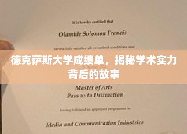 解码德克萨斯大学，揭开学术卓越的神秘面纱