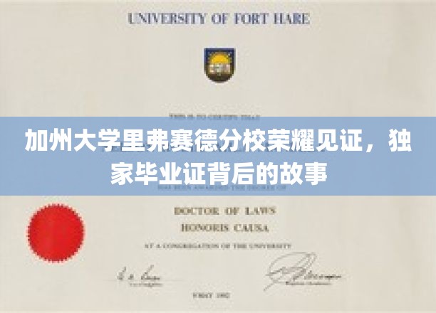 加州大学里弗赛德分校荣耀见证，独家毕业证背后的故事