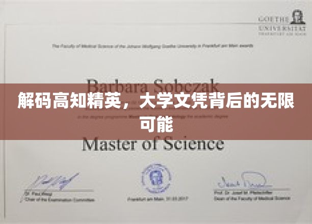 破译精英密码，探索大学文凭背后隐藏的广阔未来