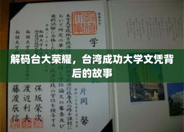 探索台大辉煌，揭秘成功大学文凭背后的传奇历程