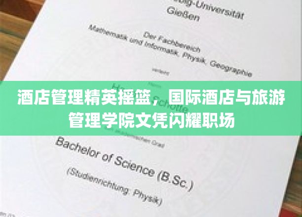 酒店界璀璨明珠，国际酒店与旅游管理学院培养未来行业精英