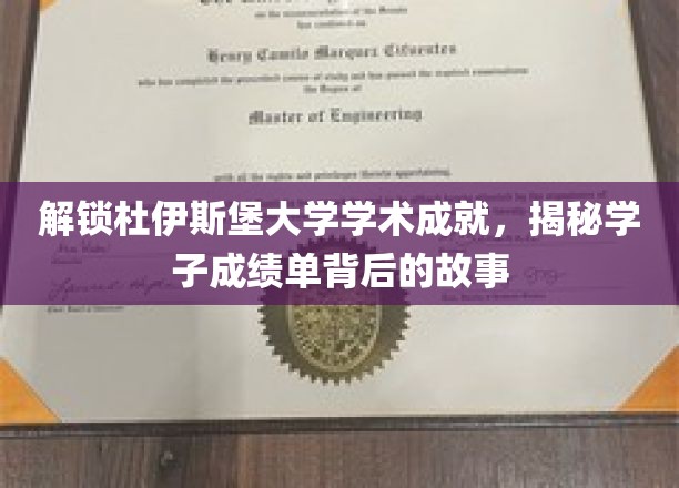 杜伊斯堡学子卓越成就探秘，揭开辉煌成绩背后的成长轨迹