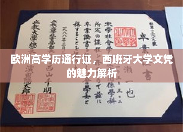欧洲学历通行证钥匙，揭秘西班牙大学文凭的独特魅力