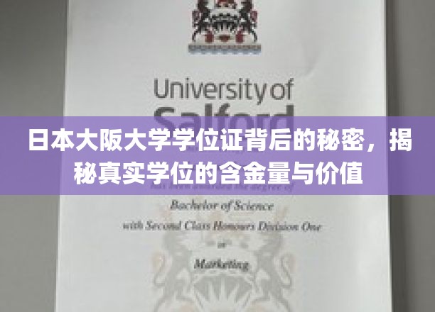 探寻大阪大学学位证背后的奥秘，深度解析其真实价值与影响力