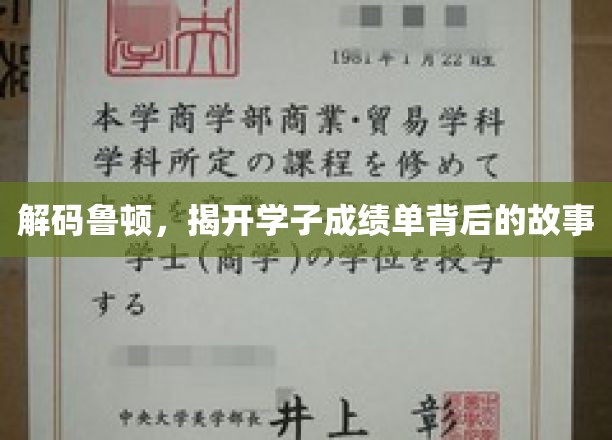 解码鲁顿，揭开学子成绩单背后的故事
