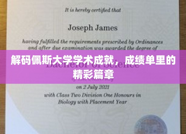 探寻佩斯大学卓越篇章，揭秘成绩单背后的辉煌成就