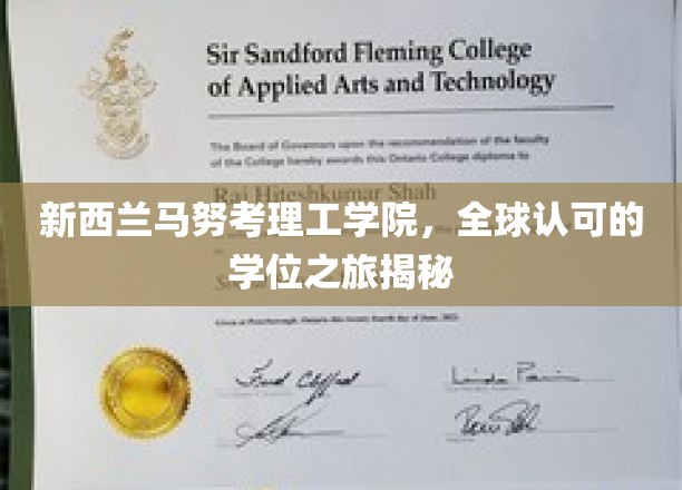 跨越国界的教育殿堂，新西兰马努考理工学院学位之旅全解析