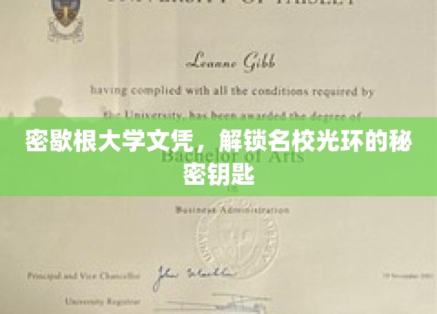 密歇根大学文凭，开启顶尖学府荣耀之门的关键钥匙
